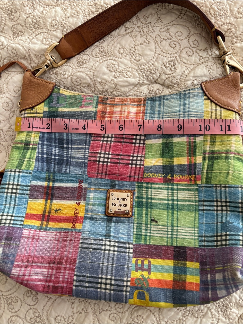 DOONEY & BOURKE Patchwork Plaid Purse - Picture 12 of 15